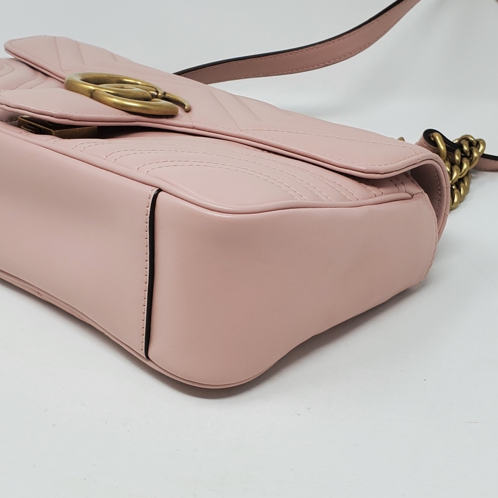 Gucci Small Marmont Matellasse Leather Crossbody - Picture 9 of 14